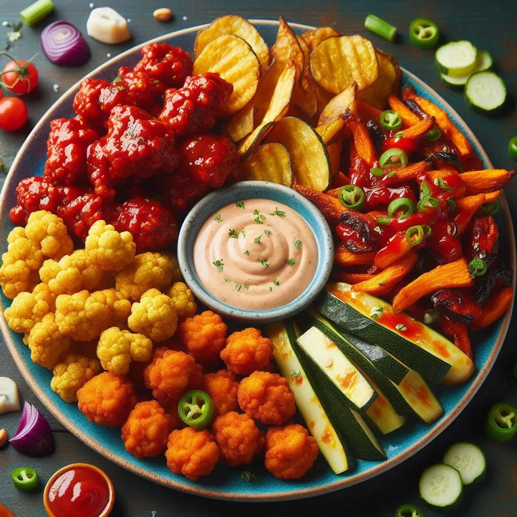 Vegetarian and Vegan Saucy Snacks